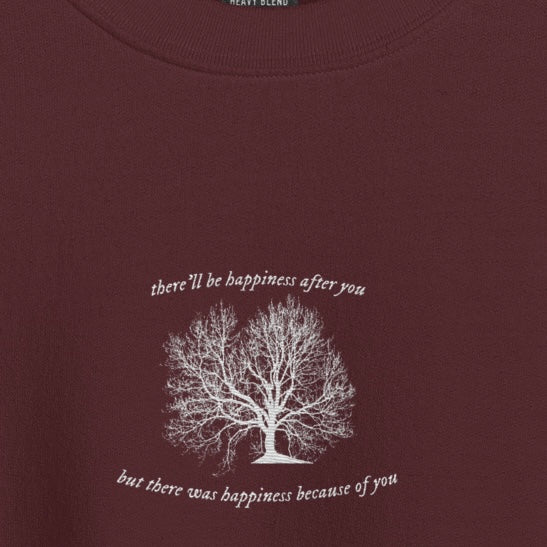 happiness - Embroidered Crew Neck