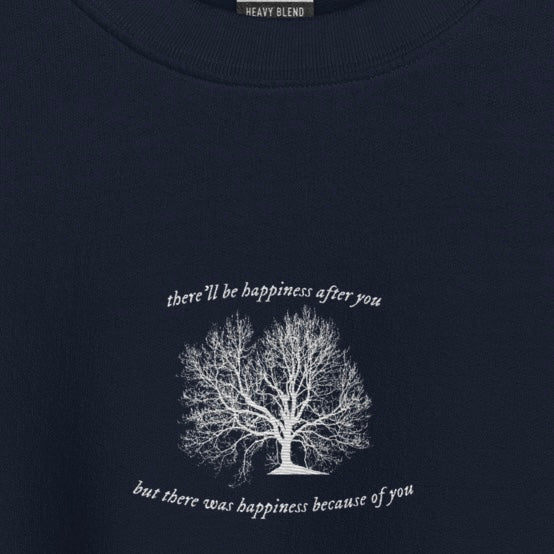 happiness - Embroidered Crew Neck