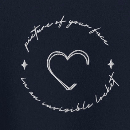 Invisible locket - Embroidered Crew Neck