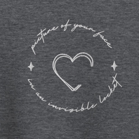 Invisible locket - Embroidered Crew Neck