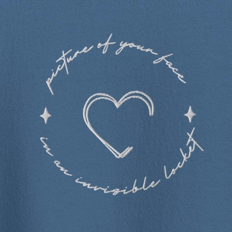 Invisible locket - Embroidered Crew Neck