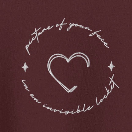 Invisible locket - Embroidered Crew Neck