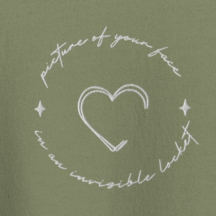 Invisible locket - Embroidered Crew Neck