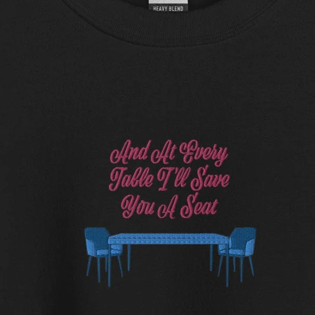 At Every Table - Embroidered Crew Neck