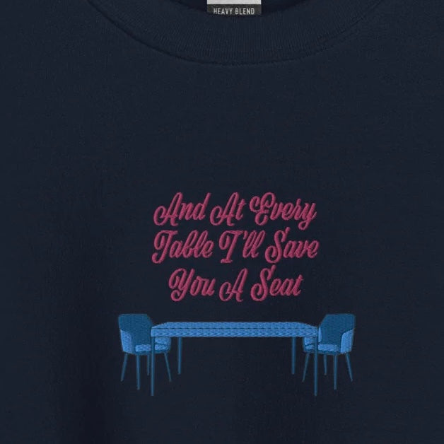 At Every Table - Embroidered Crew Neck