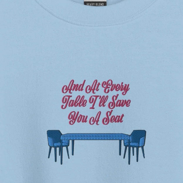 At Every Table - Embroidered Crew Neck