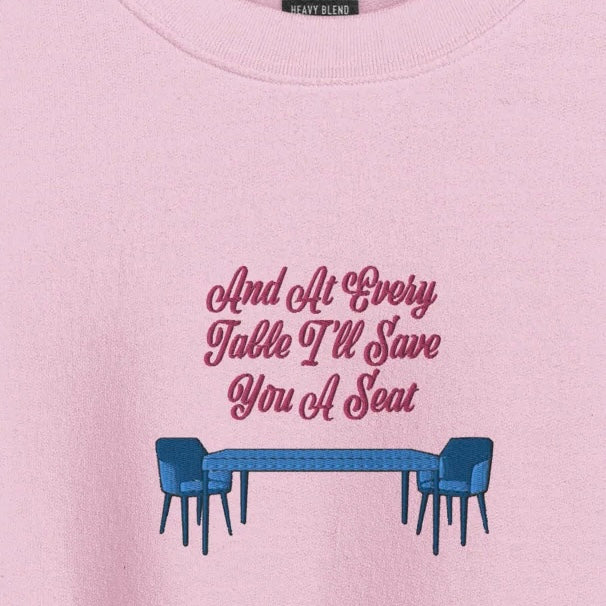 At Every Table - Embroidered Crew Neck