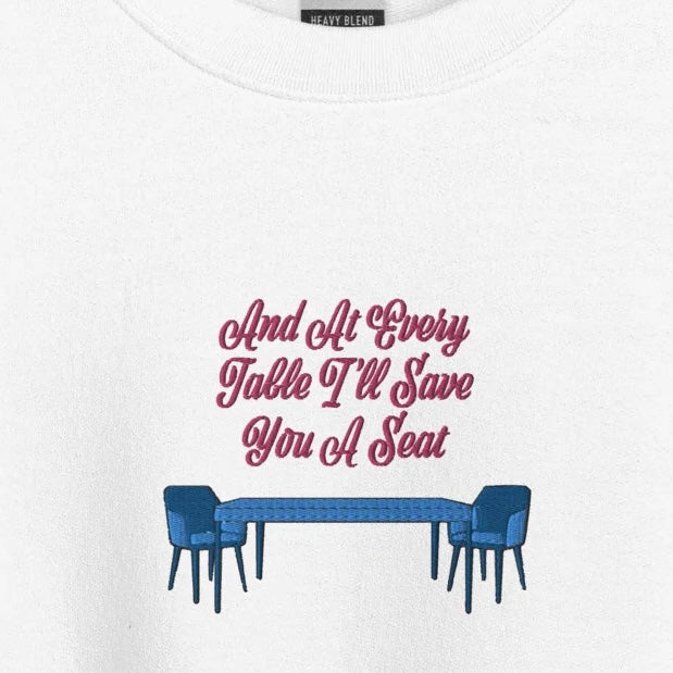 At Every Table - Embroidered Crew Neck