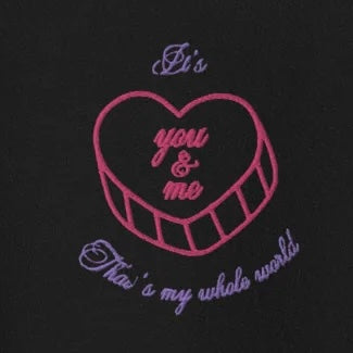 It’s You and Me - Embroidered Crew Neck