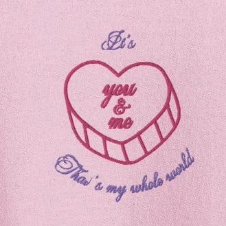 It’s You and Me - Embroidered Crew Neck