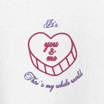 It’s You and Me - Embroidered Crew Neck