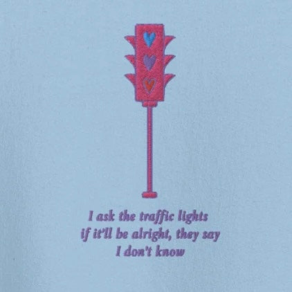 Traffic Lights - Embroidered Crew Neck