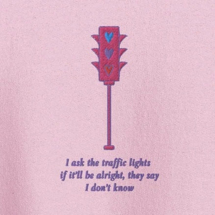 Traffic Lights - Embroidered Crew Neck