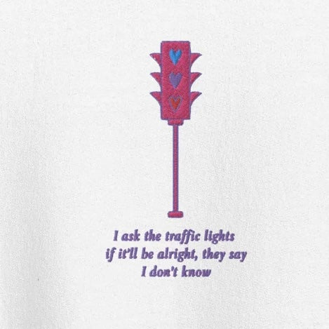 Traffic Lights - Embroidered Crew Neck