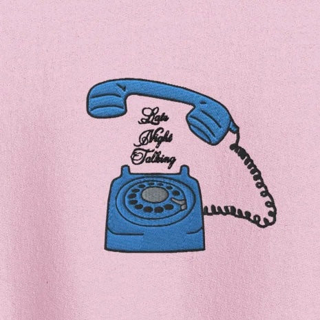 Late Night Talking - Embroidered Crew Neck