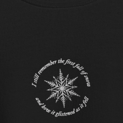 The First Fall Of Snow - Embroidered Crew Neck