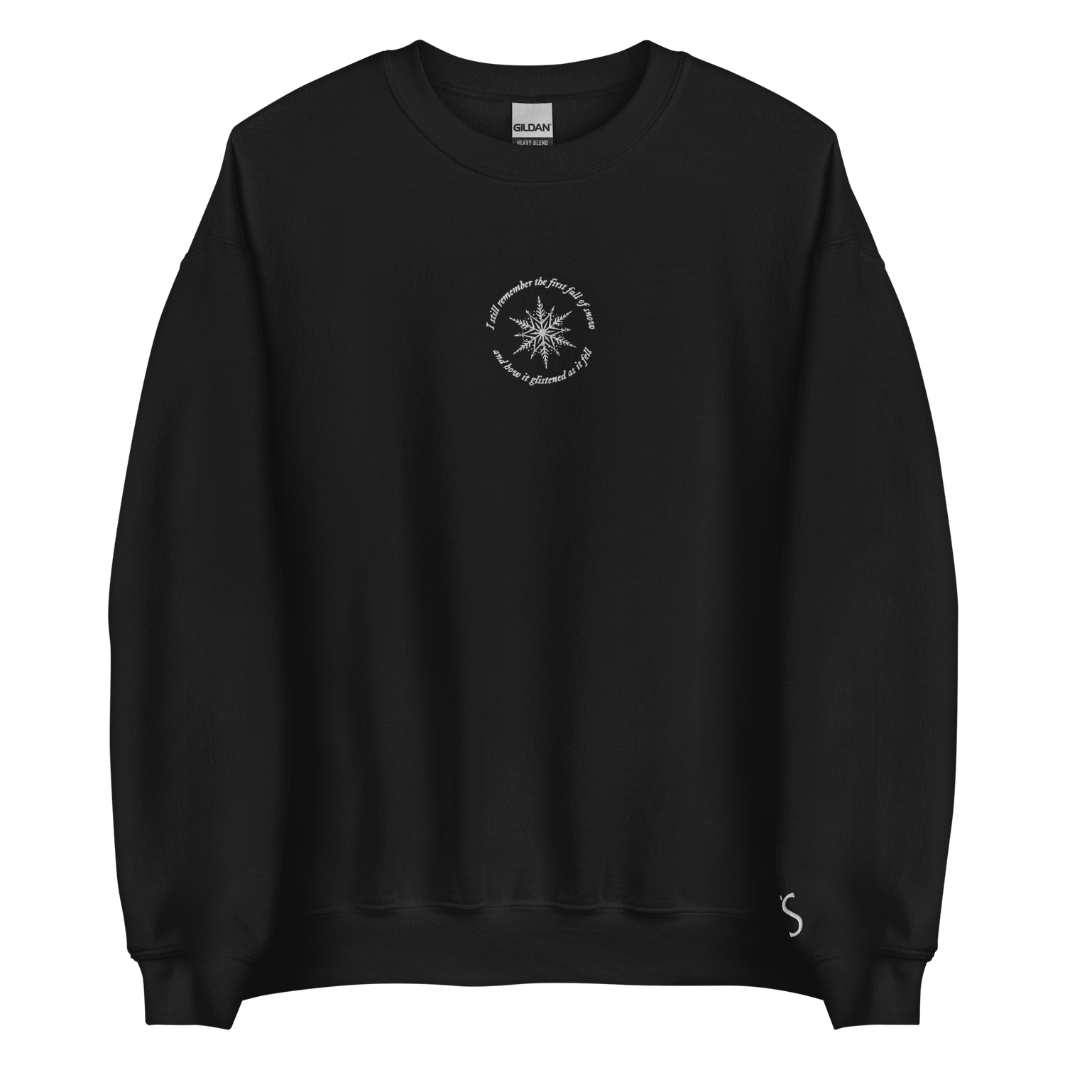 The First Fall Of Snow - Embroidered Crew Neck