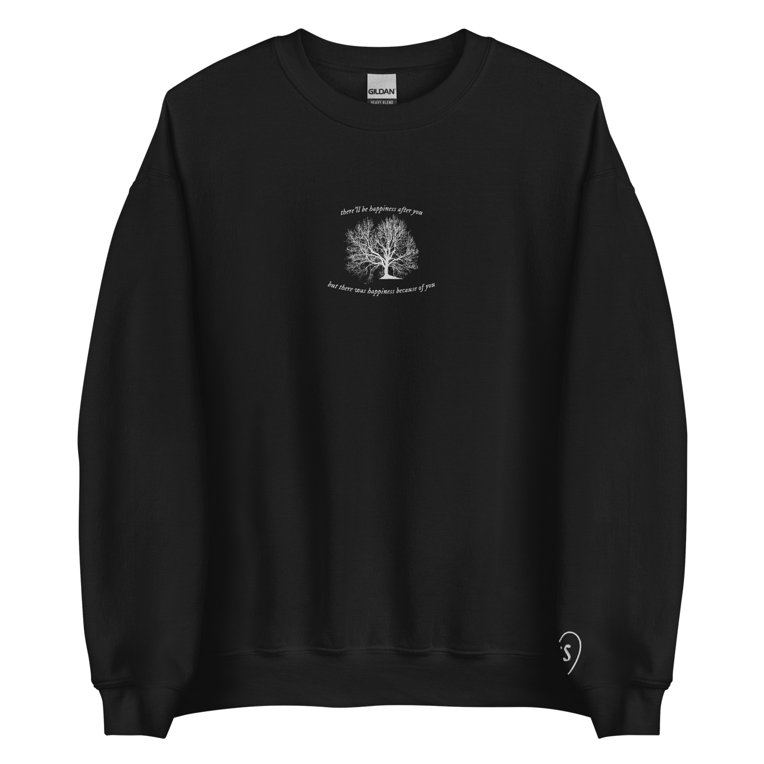 happiness - Embroidered Crew Neck