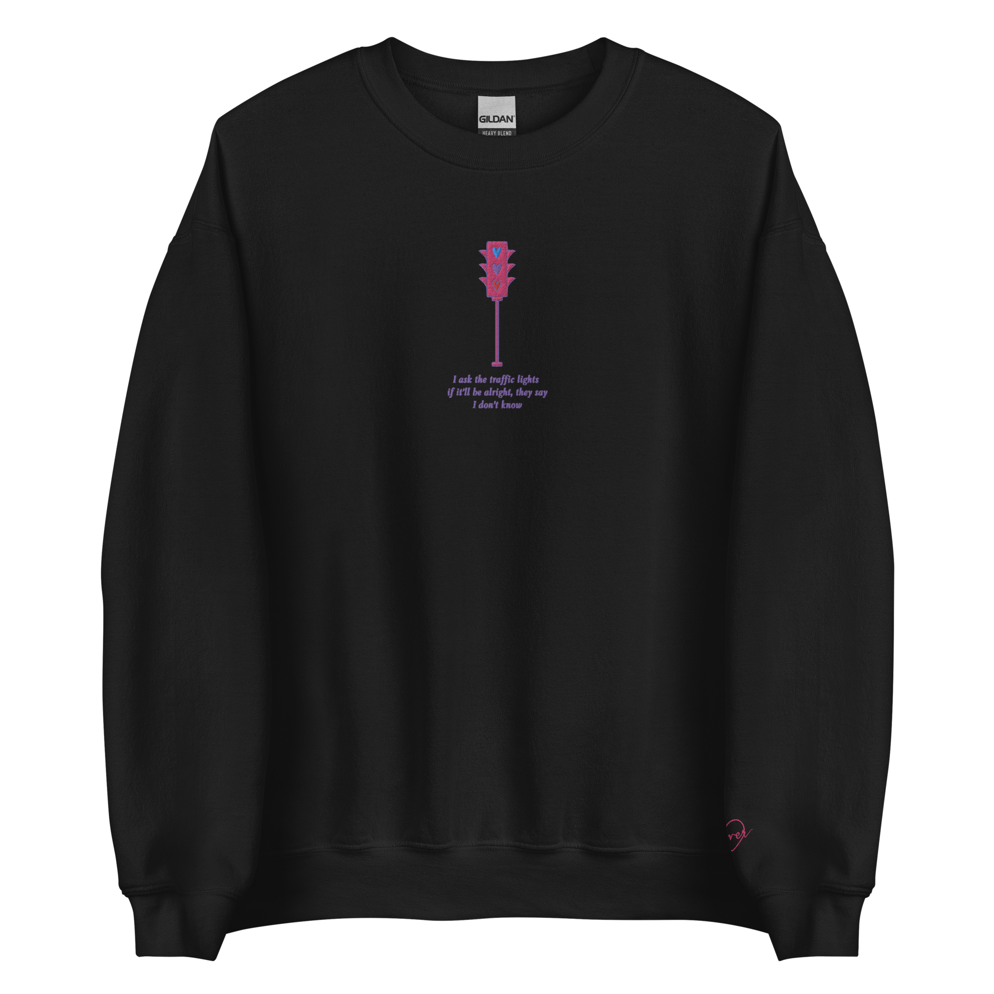 Traffic Lights - Embroidered Crew Neck