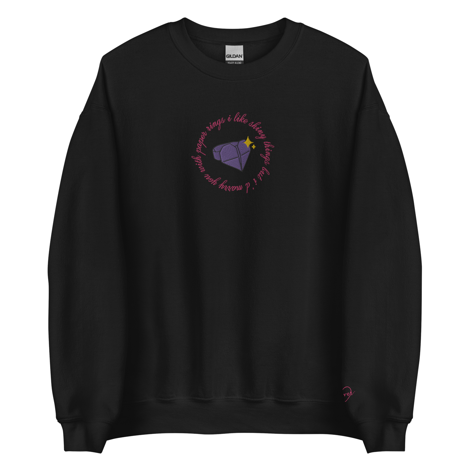 Paper Rings - Embroidered Crew Neck