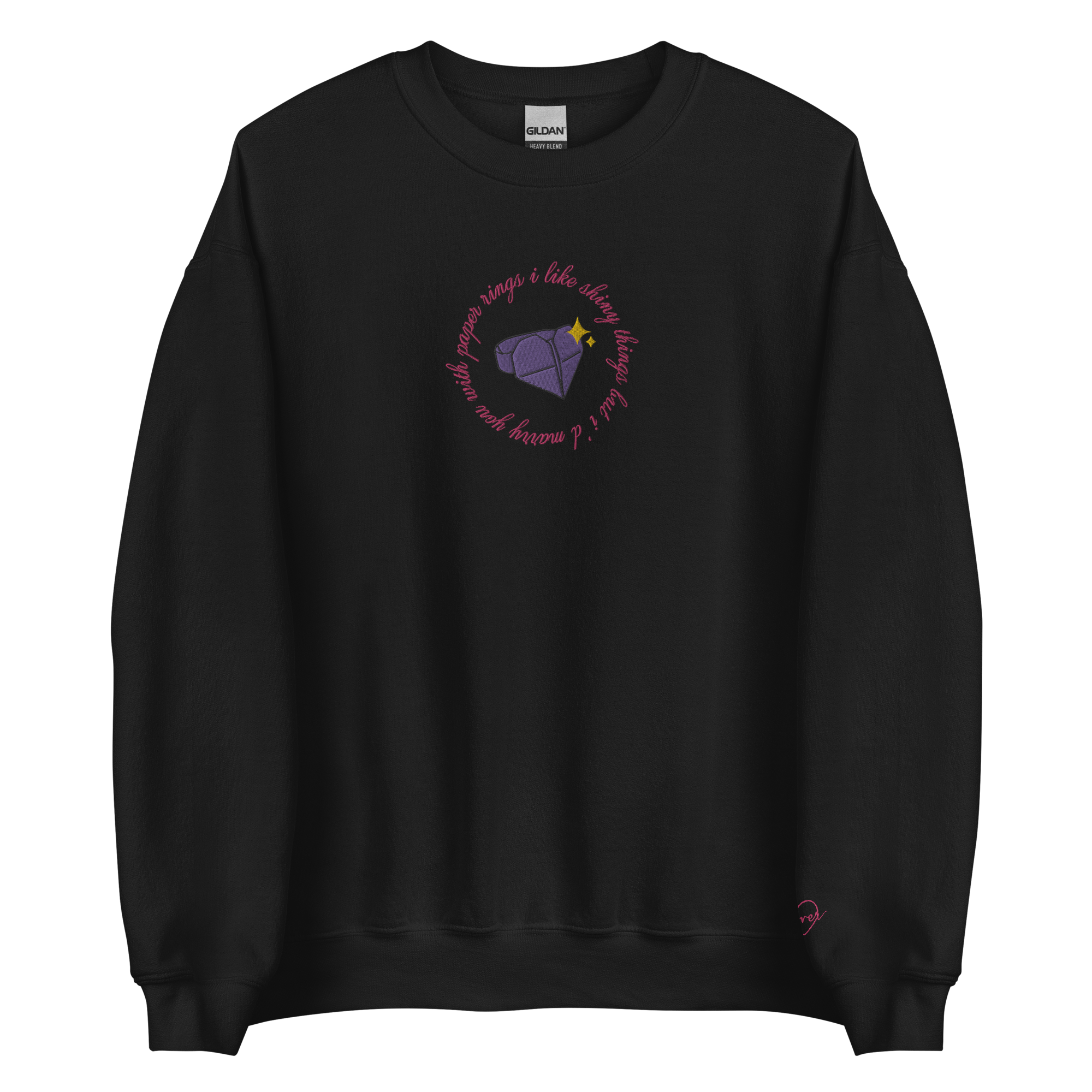 Paper Rings - Embroidered Crew Neck