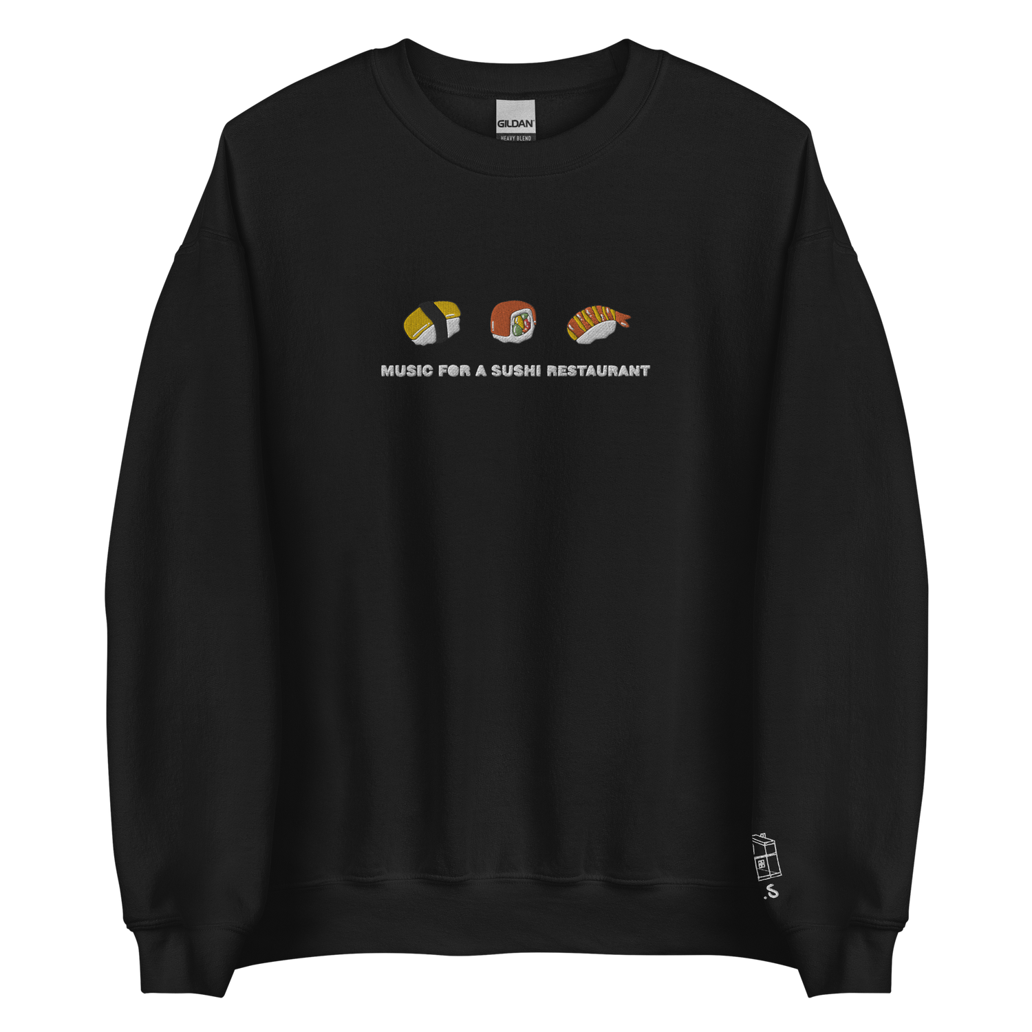 Music For A Sushi Restaurant - Embroidered Crew neck