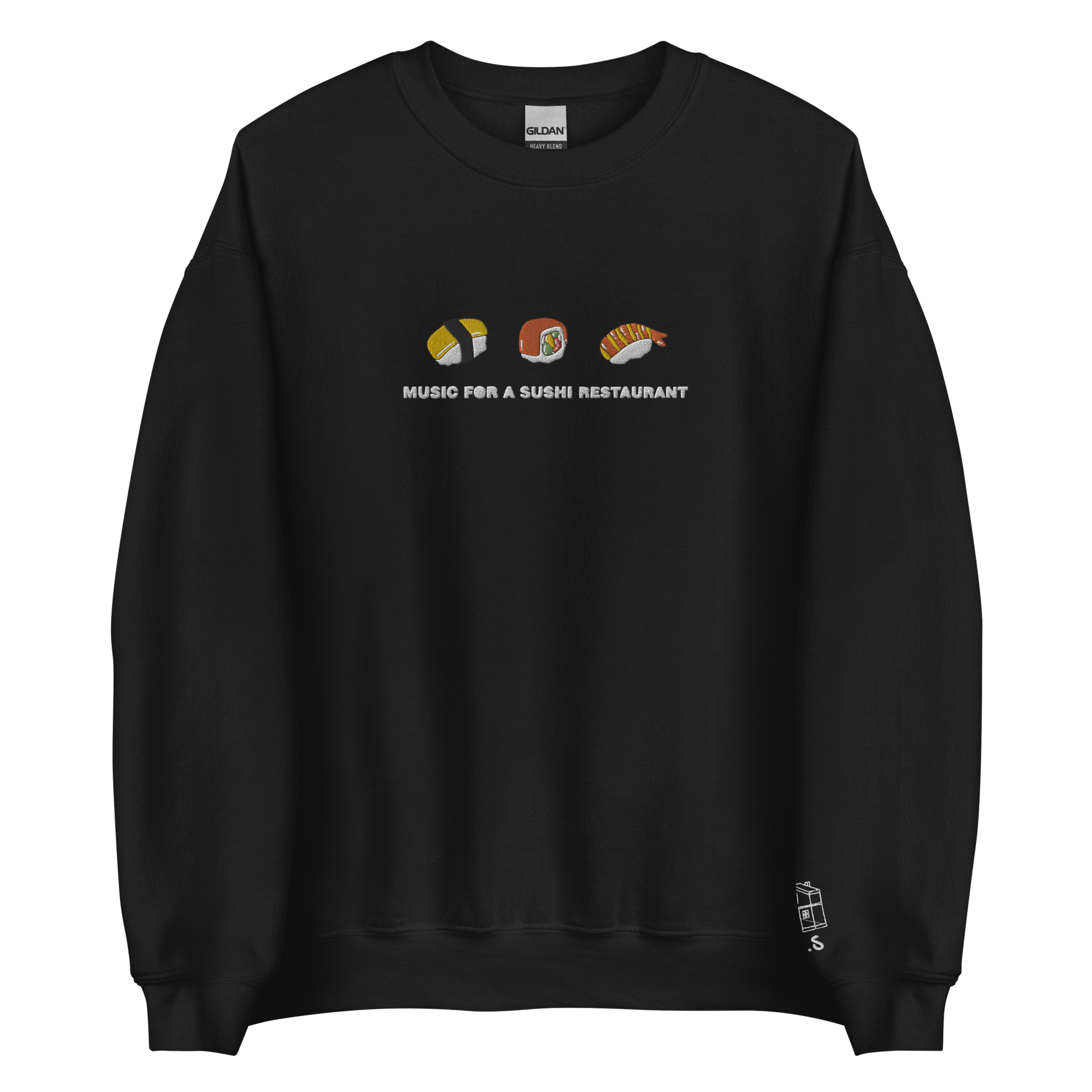 Music For A Sushi Restaurant - Embroidered Crew neck
