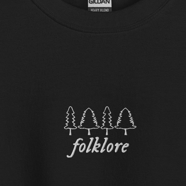 folklore era - Embroidered Crew Neck