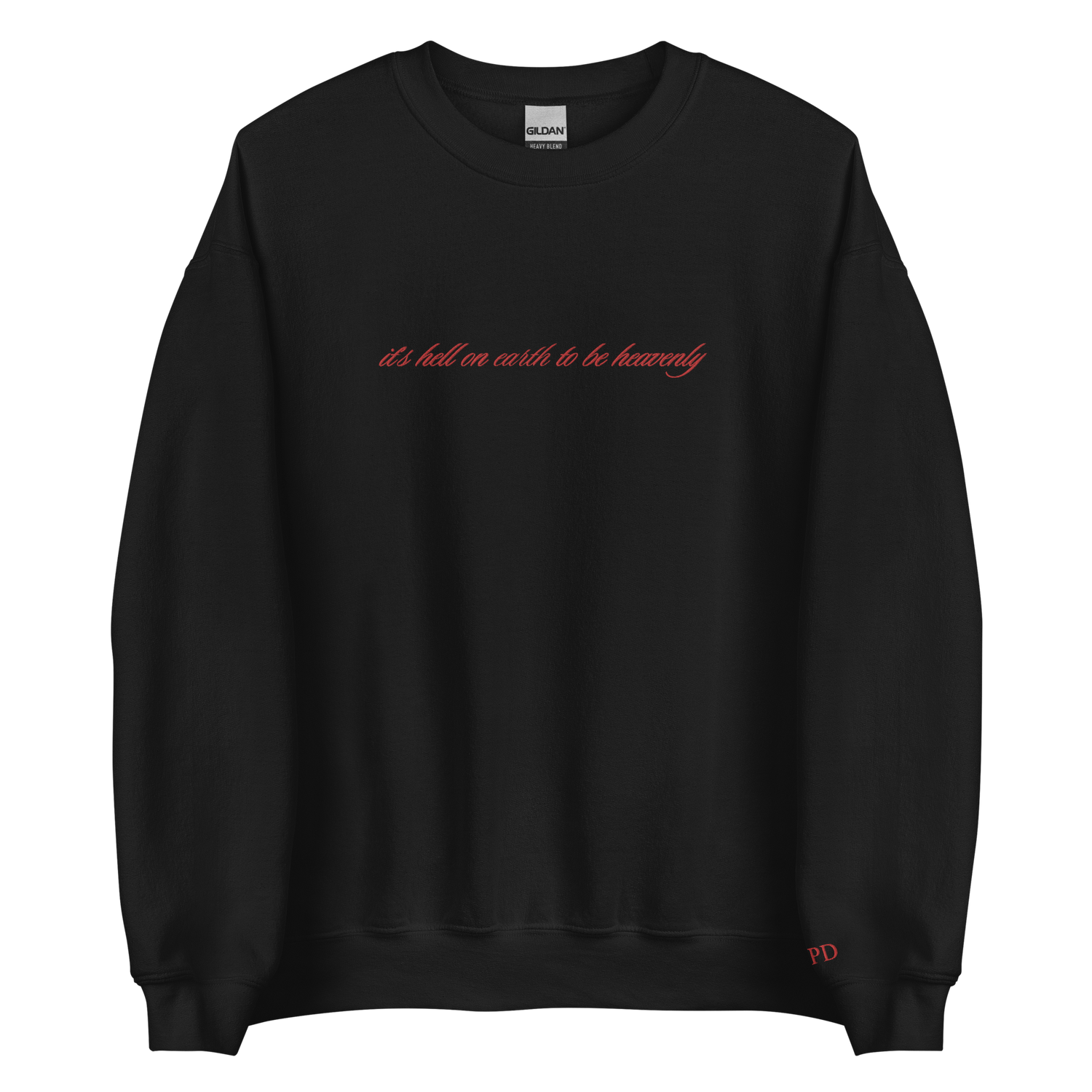 It’s hell to be heavenly - Embroidered Crew Neck