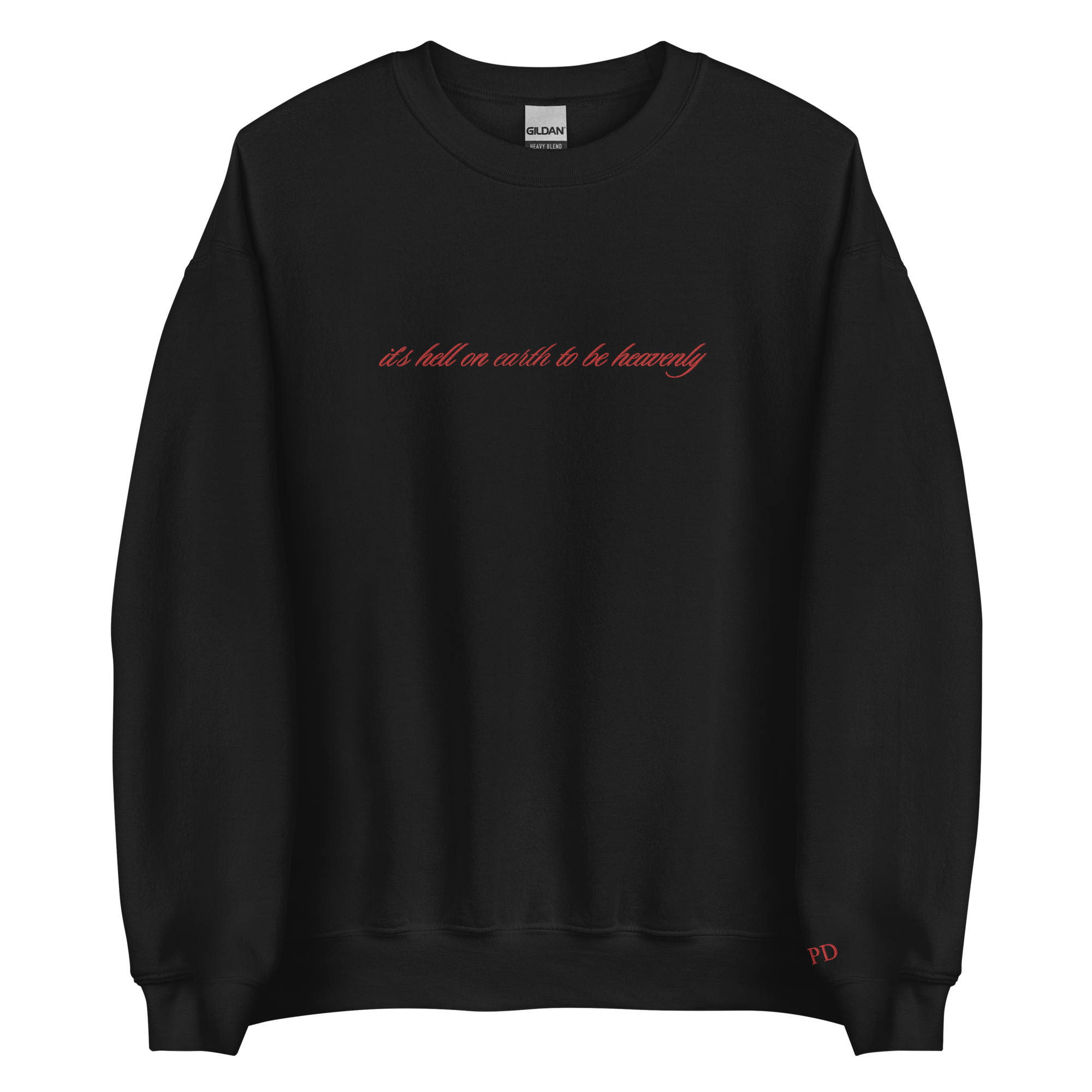 It’s hell to be heavenly - Embroidered Crew Neck