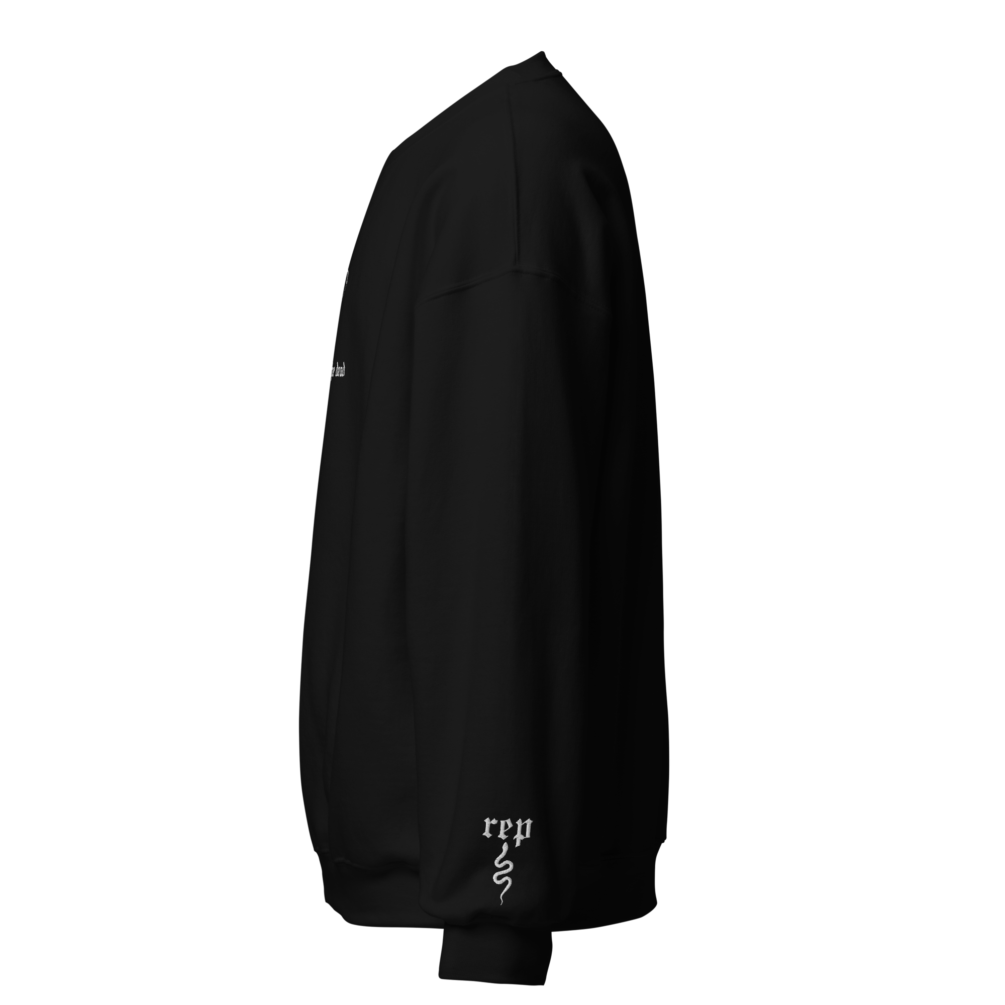 Honey, I rose up from the dead - Embroidered Crew Neck