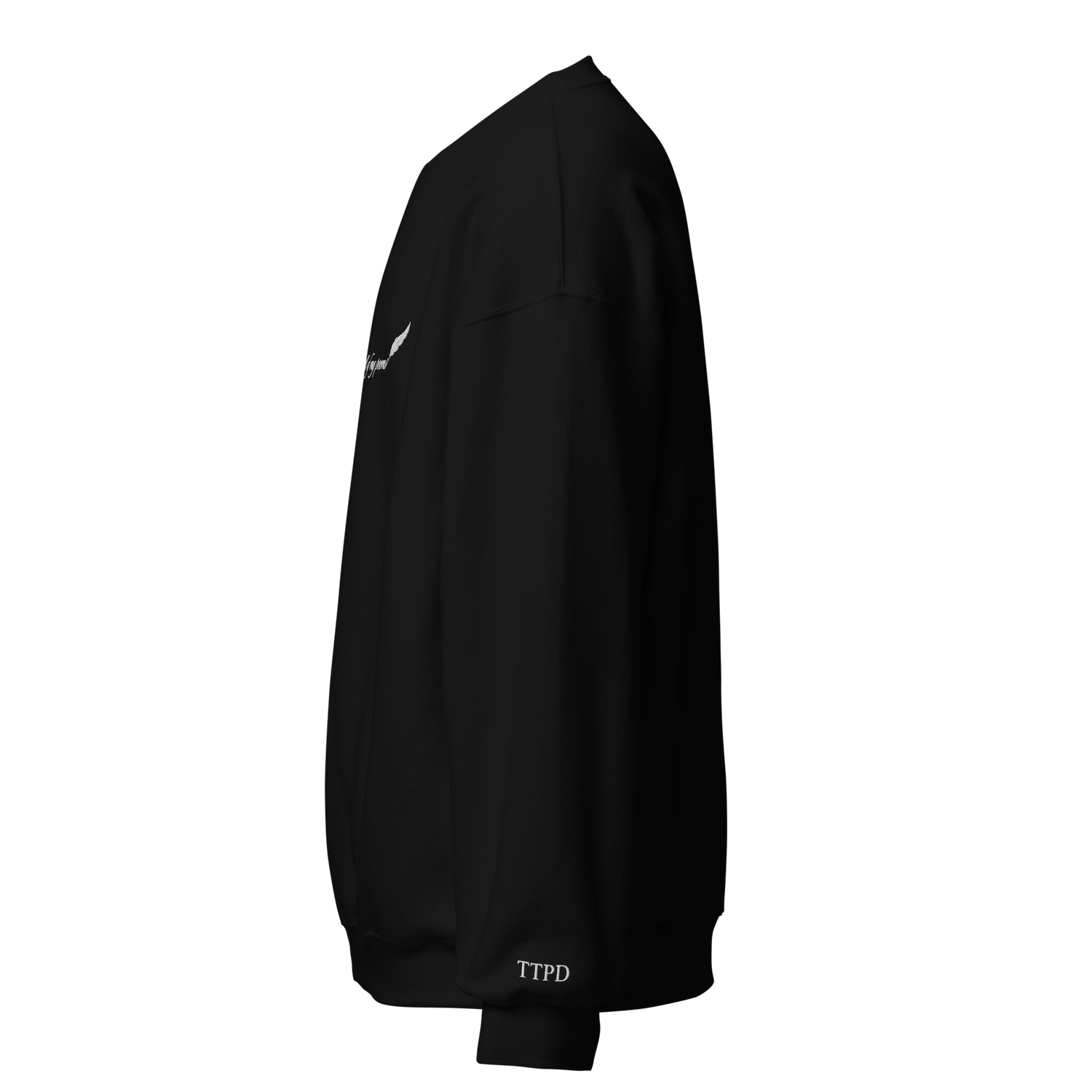 Swirled you into all of my poems - Embroidered Crew Neck