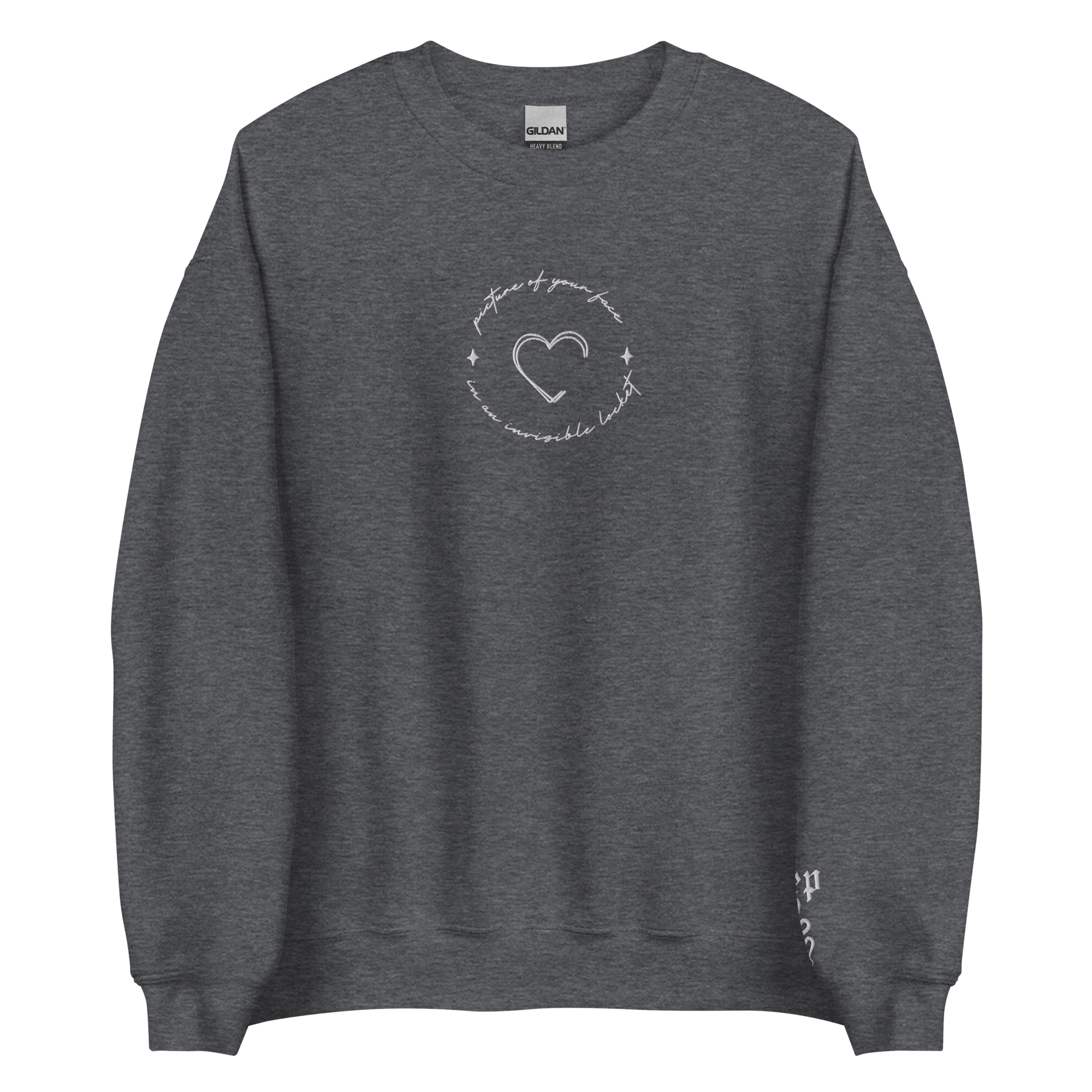 Invisible locket - Embroidered Crew Neck