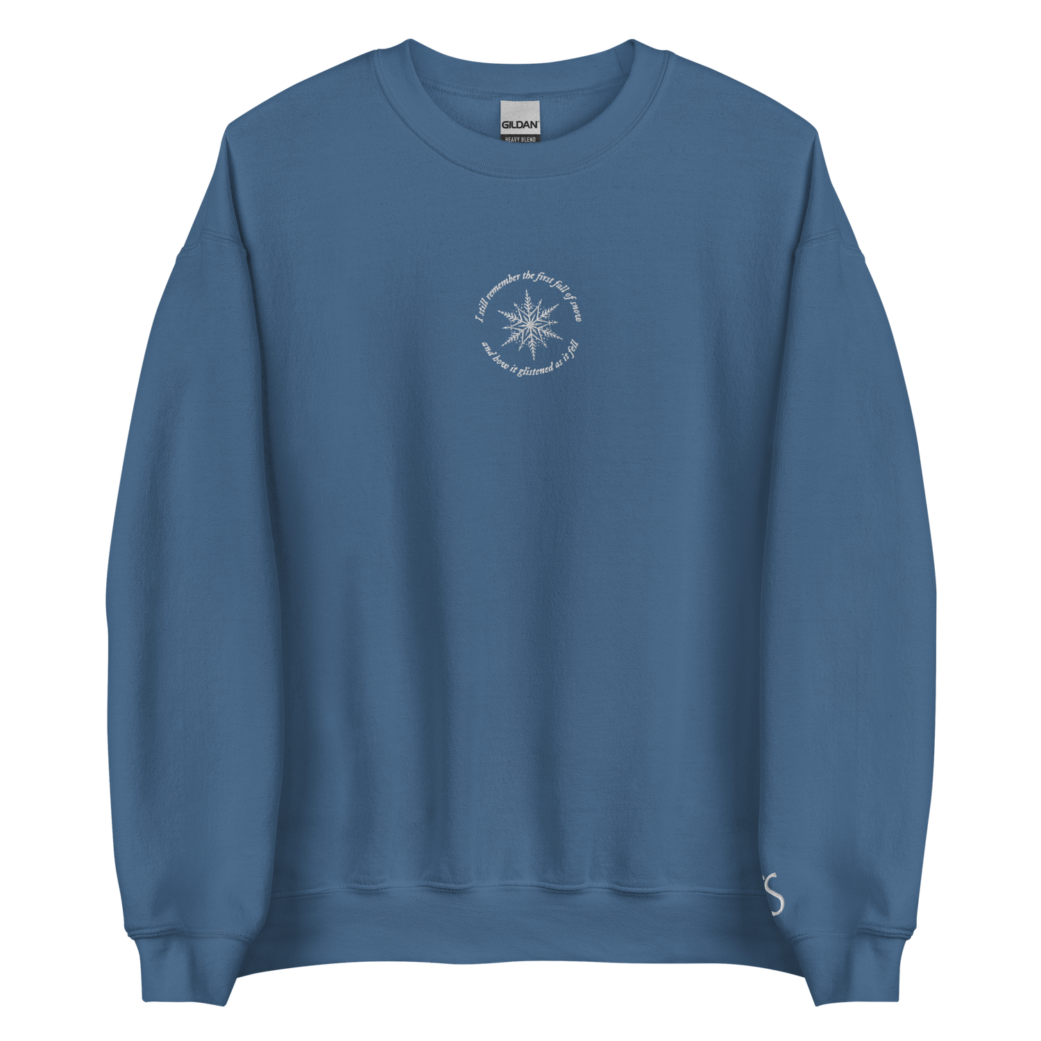 The First Fall Of Snow - Embroidered Crew Neck