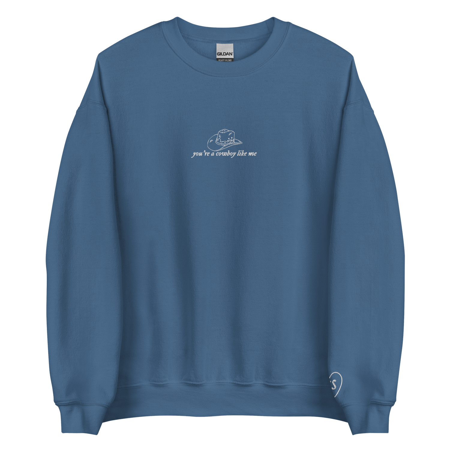 cowboy like me - Embroidered Crew Neck