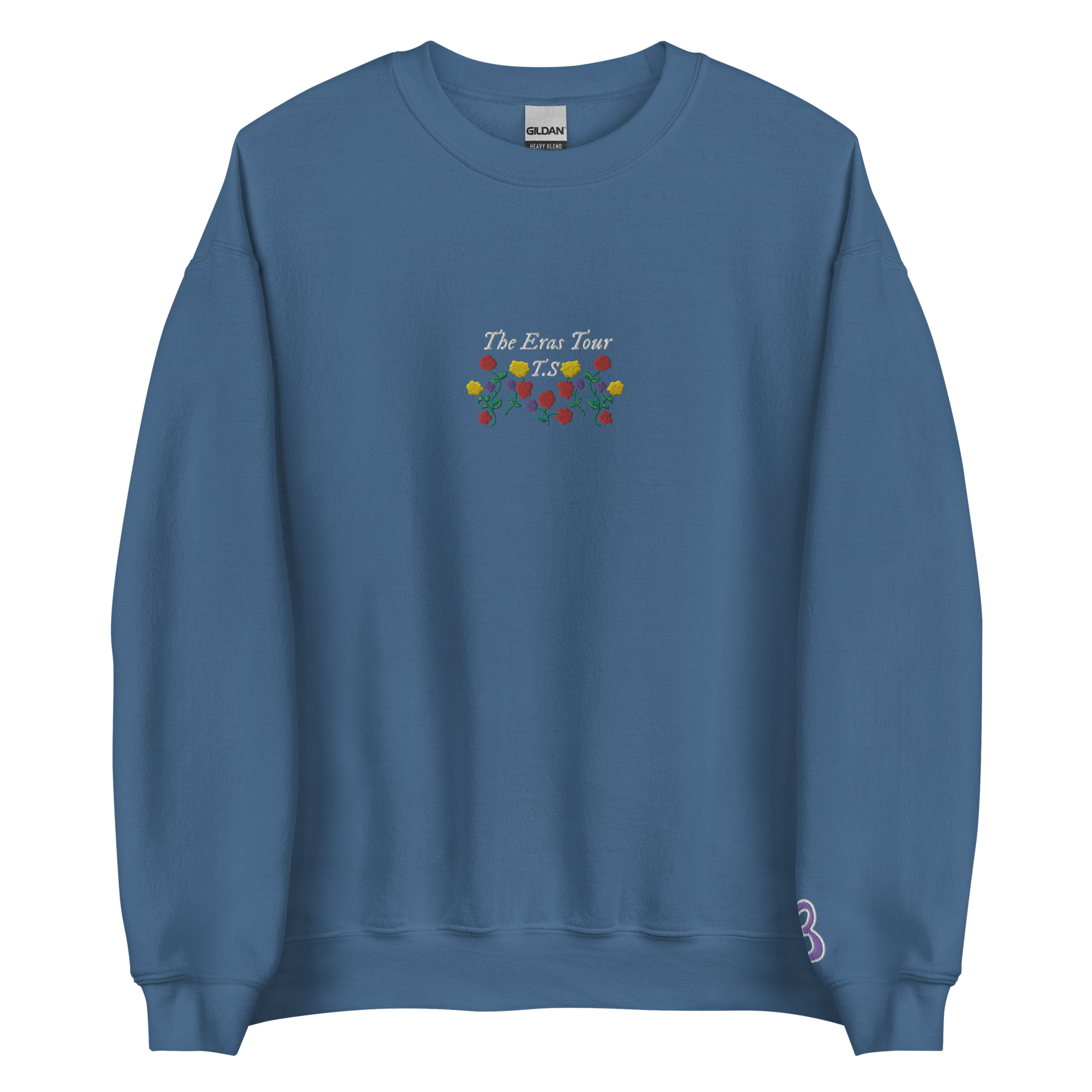 Surprise Songs Flowers - Embroidered Crew Neck