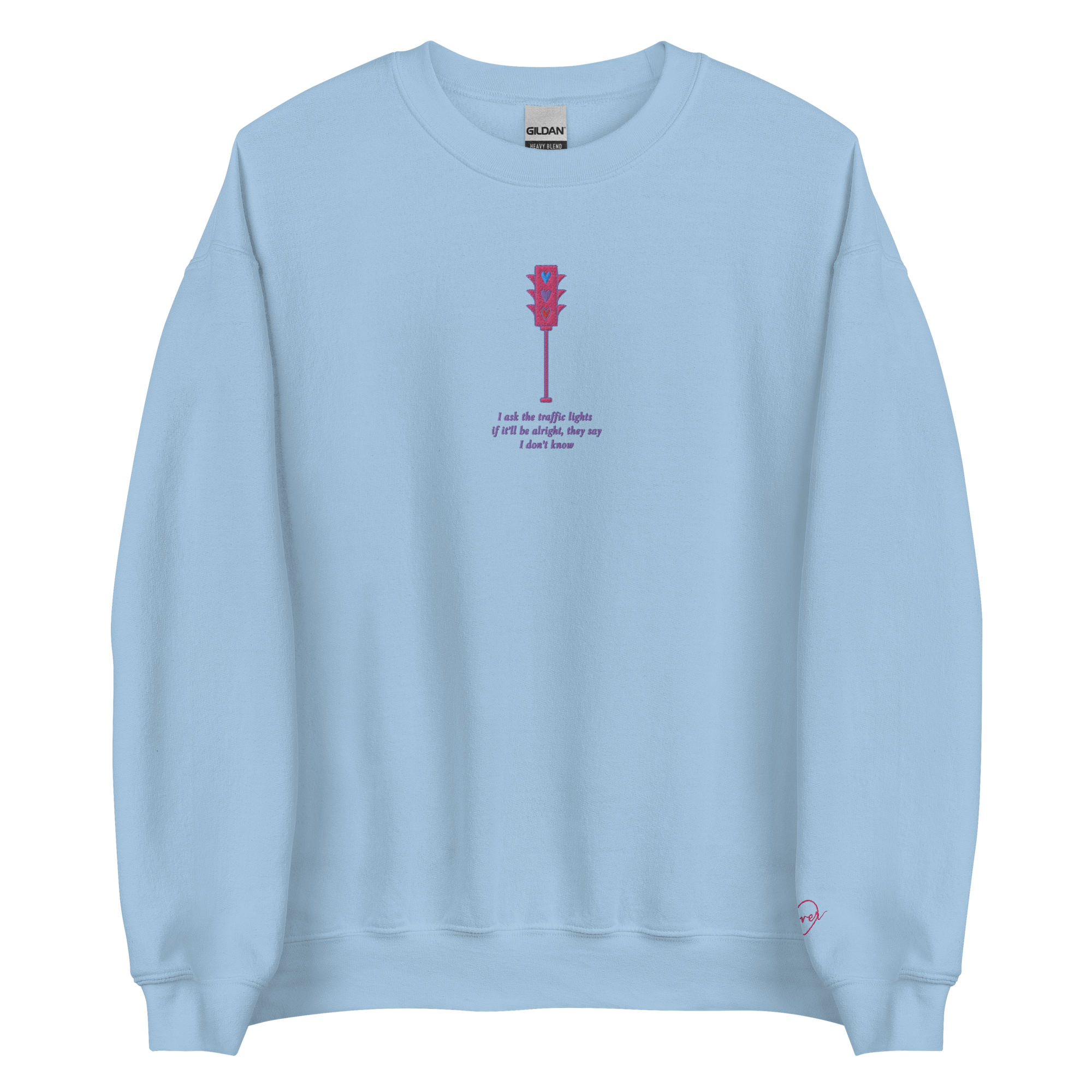 Traffic Lights - Embroidered Crew Neck