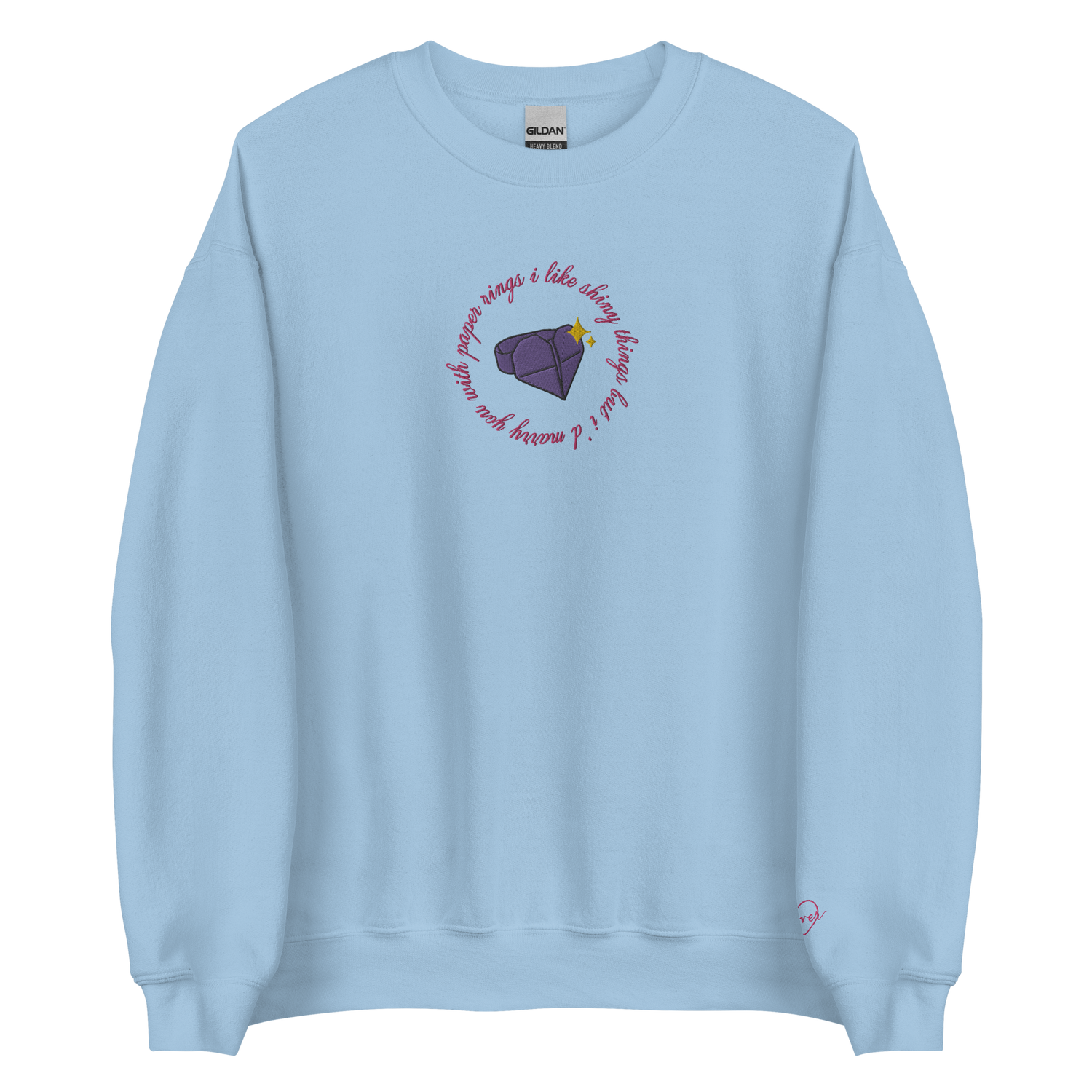 Paper Rings - Embroidered Crew Neck