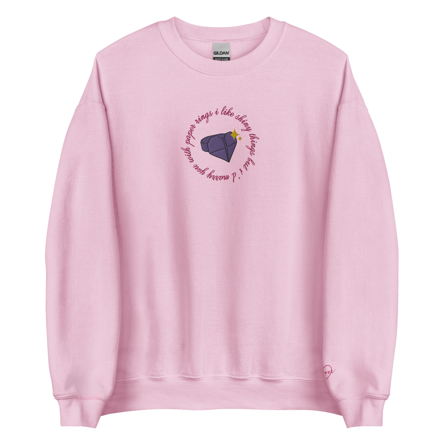 Paper Rings - Embroidered Crew Neck