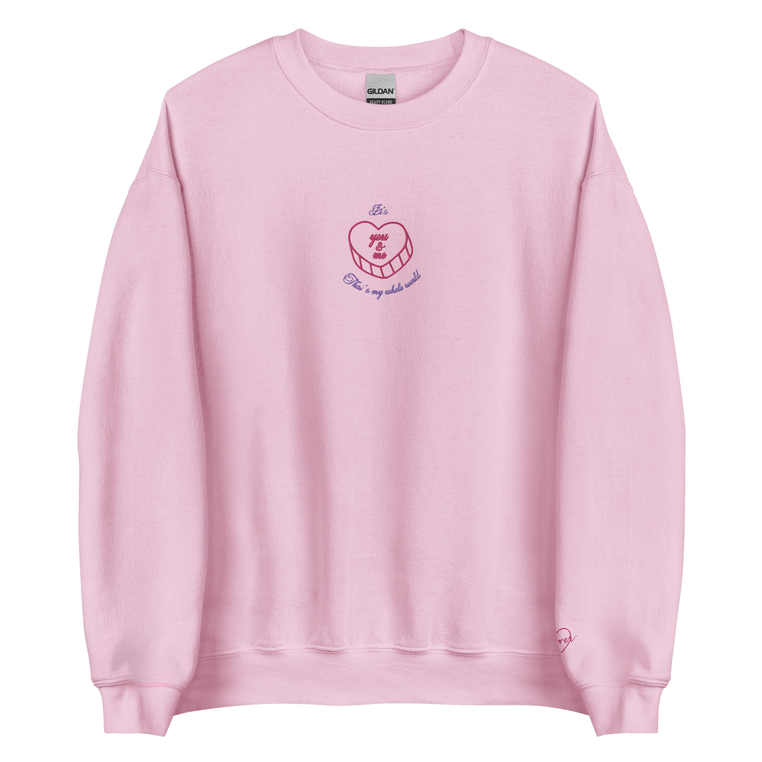 It’s You and Me - Embroidered Crew Neck