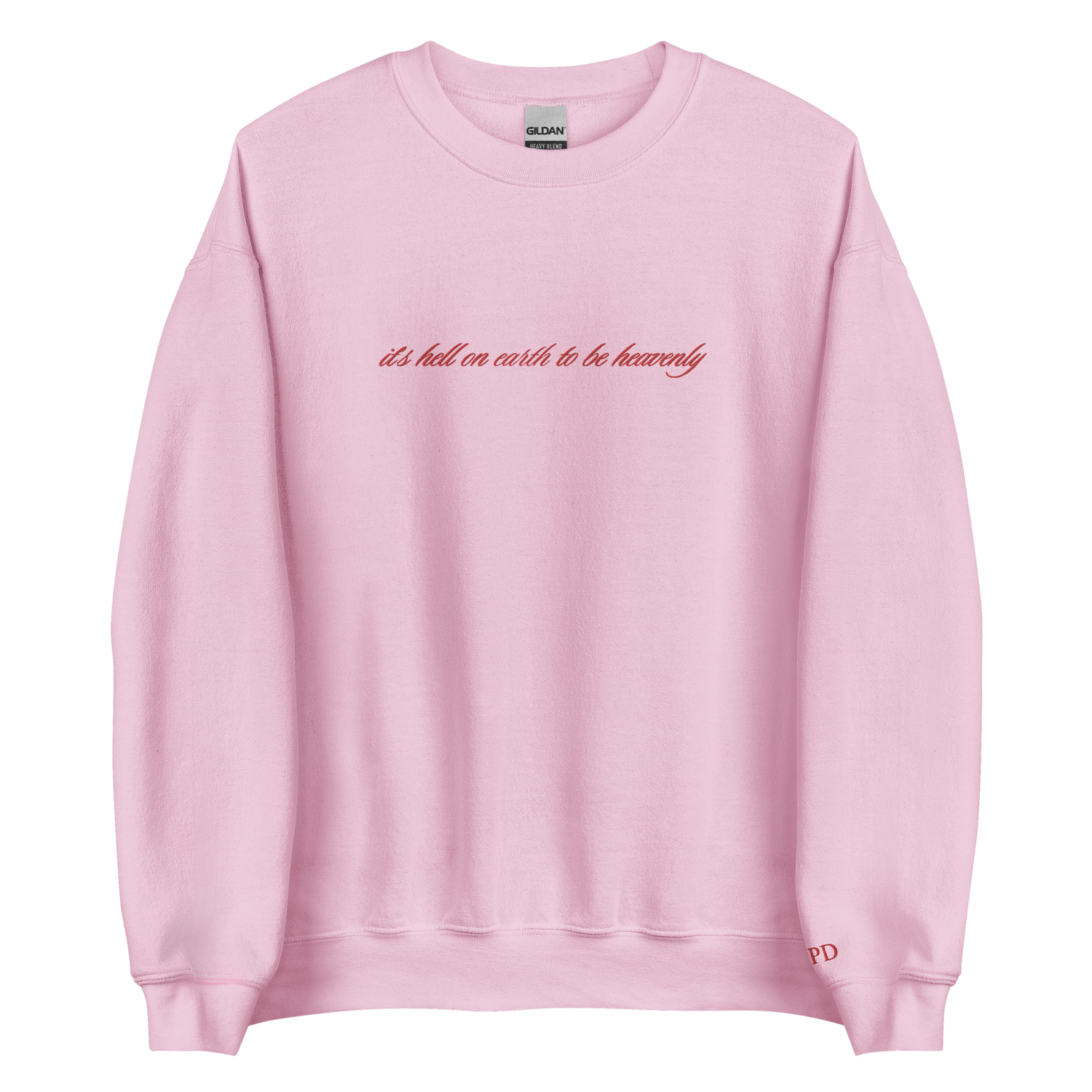 It’s hell to be heavenly - Embroidered Crew Neck