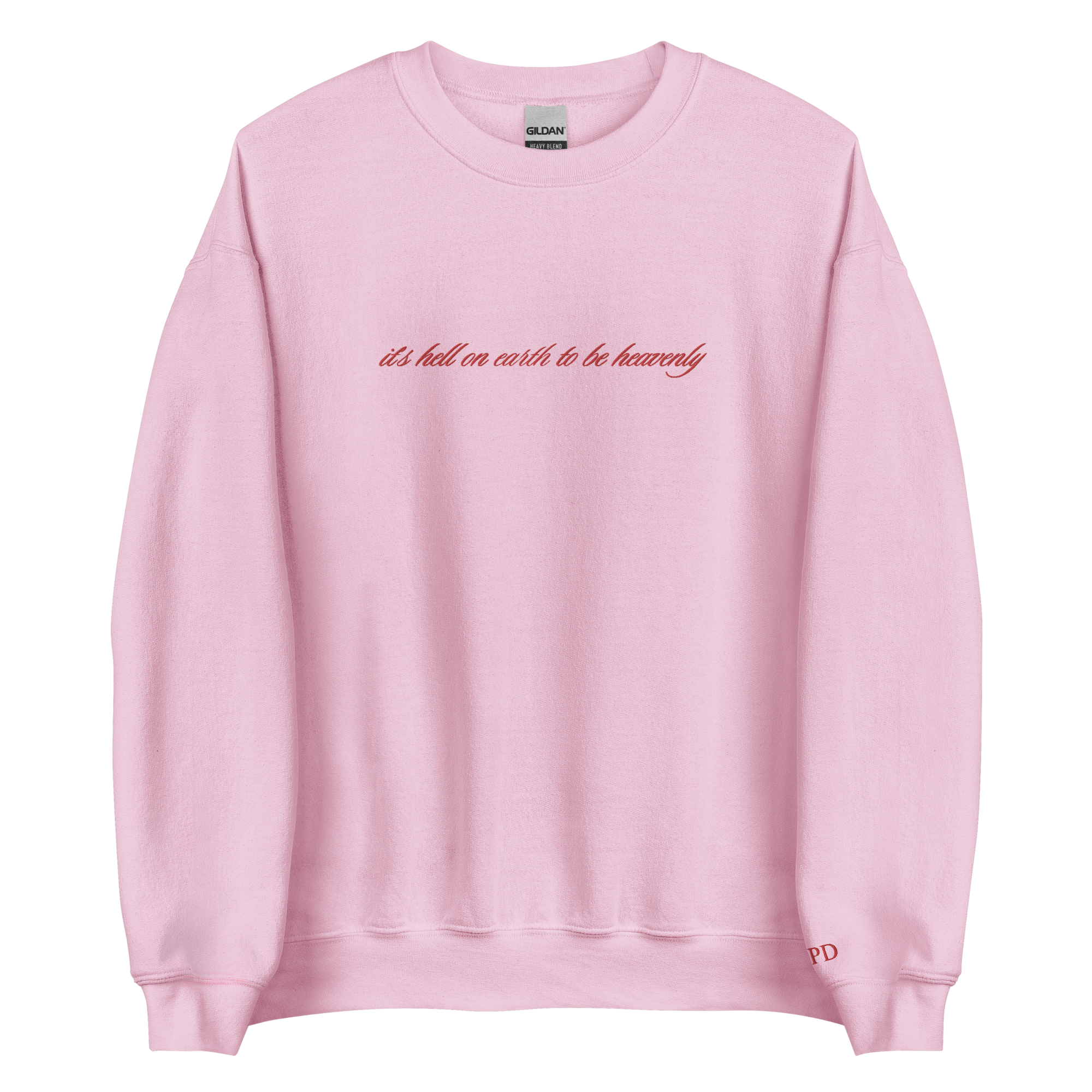 It’s hell to be heavenly - Embroidered Crew Neck