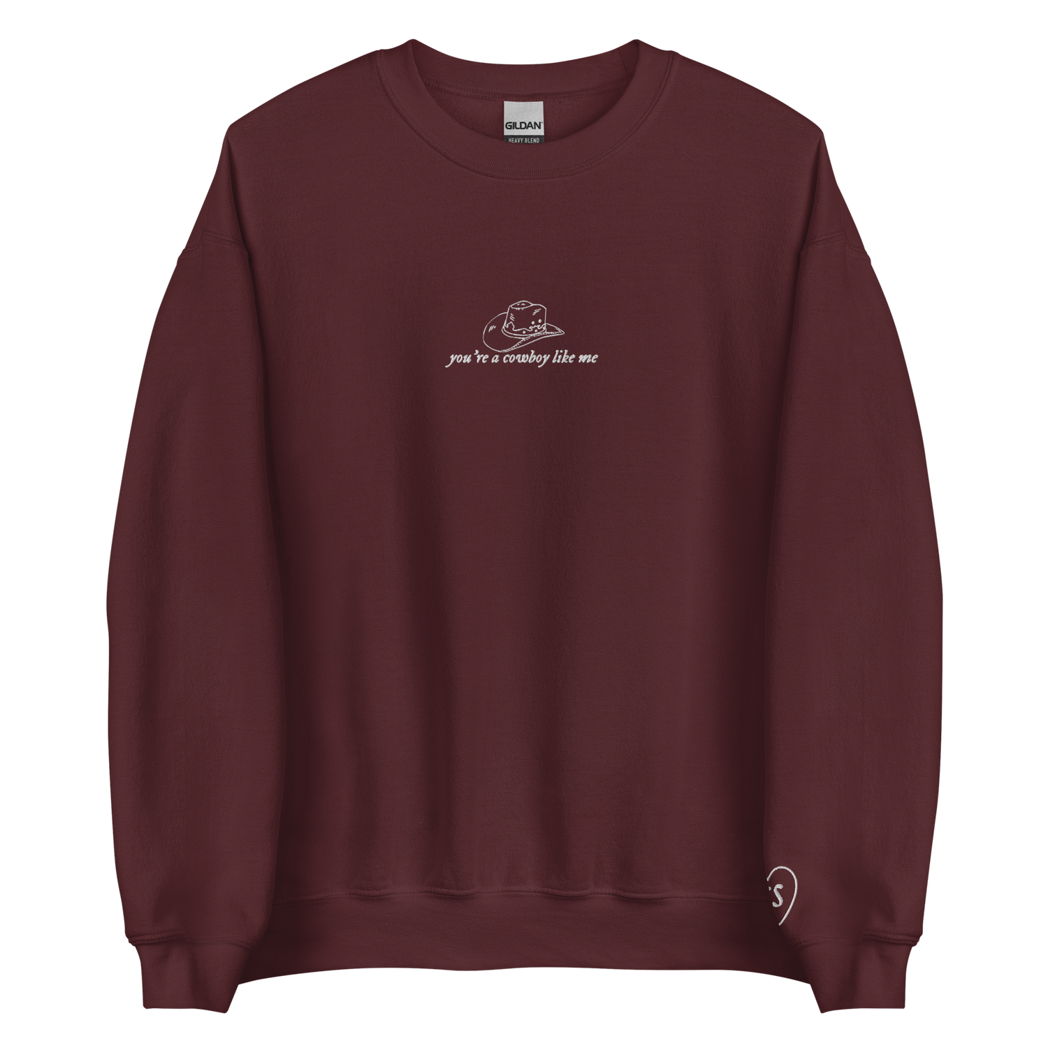 cowboy like me - Embroidered Crew Neck