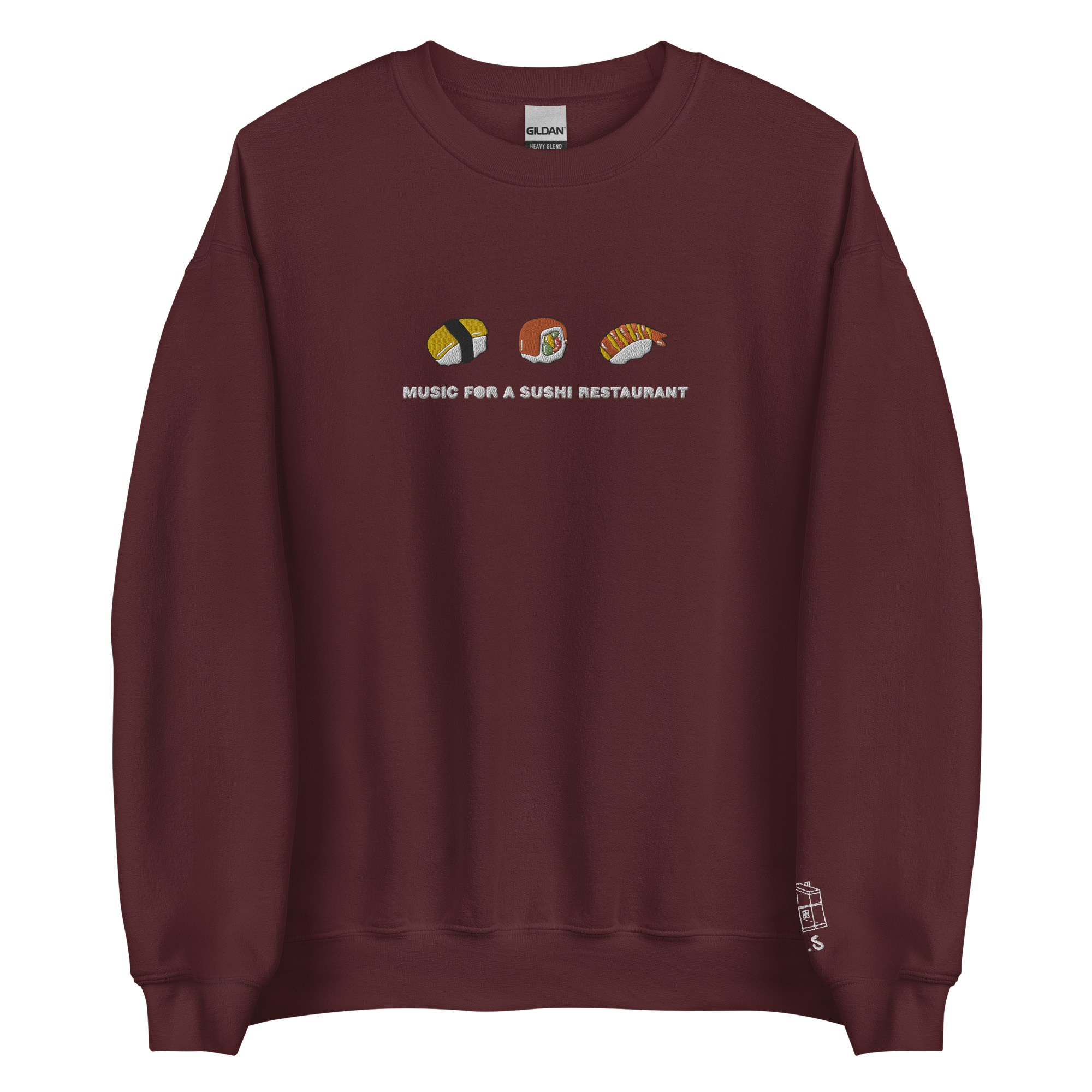 Music For A Sushi Restaurant - Embroidered Crew neck