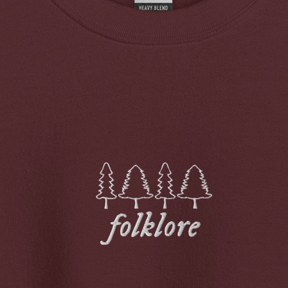 folklore era - Embroidered Crew Neck
