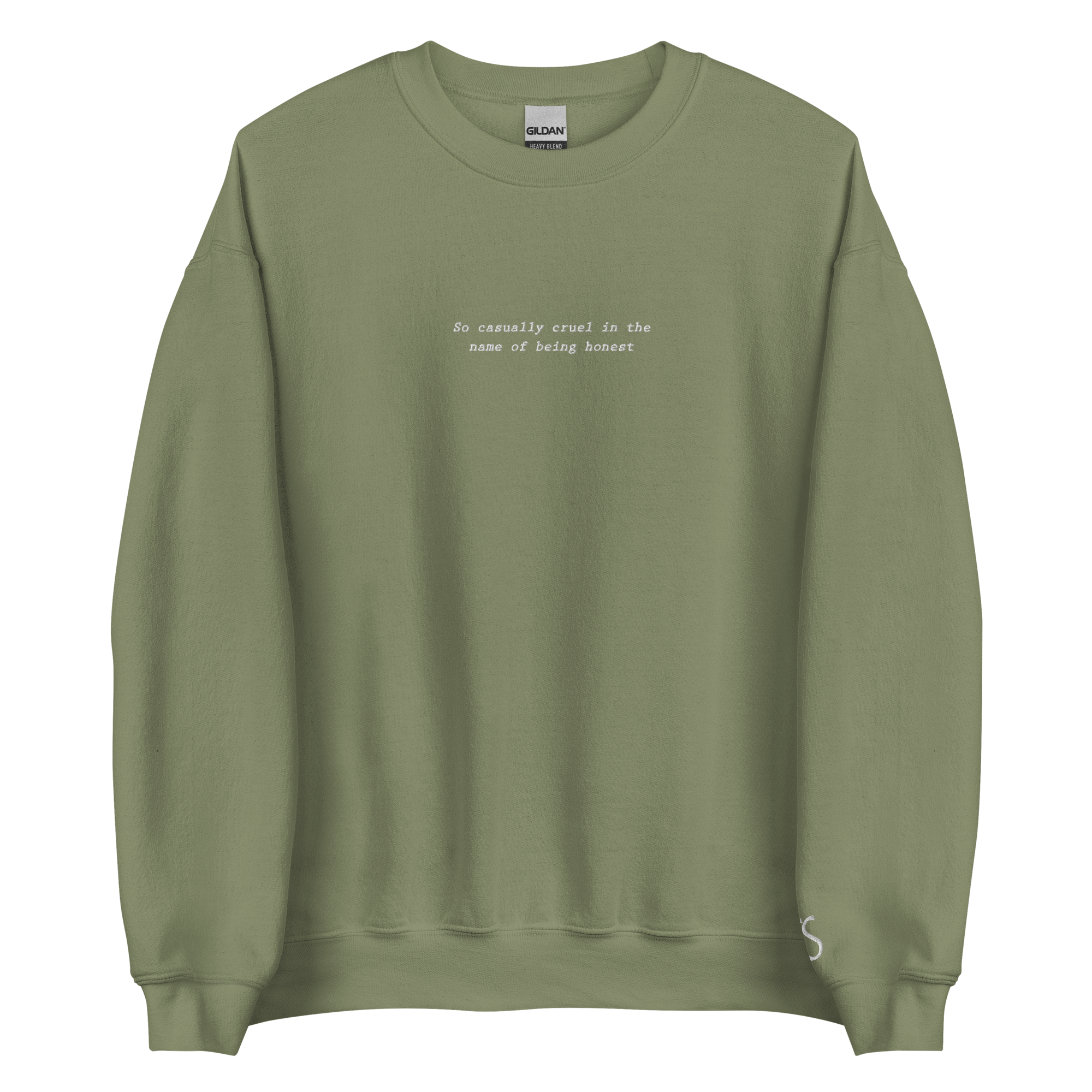 So Casually Cruel - Embroidered Crew Neck