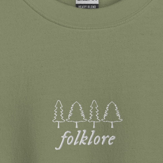 folklore era - Embroidered Crew Neck