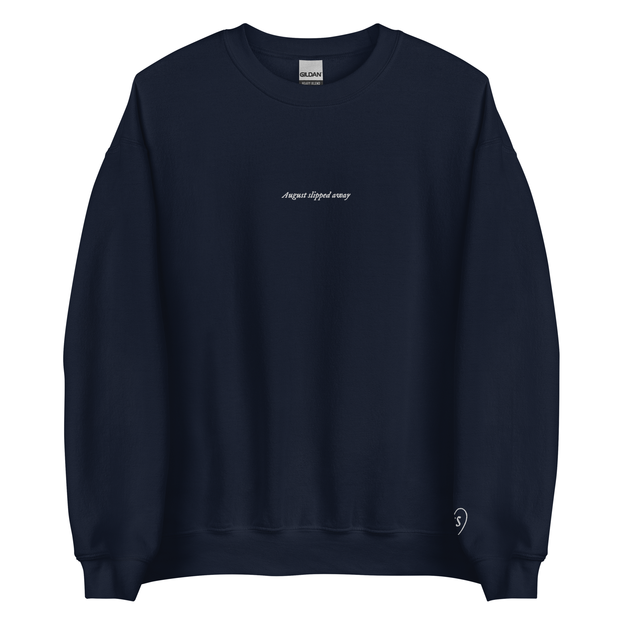 August slipped away - Embroidered Crew Neck