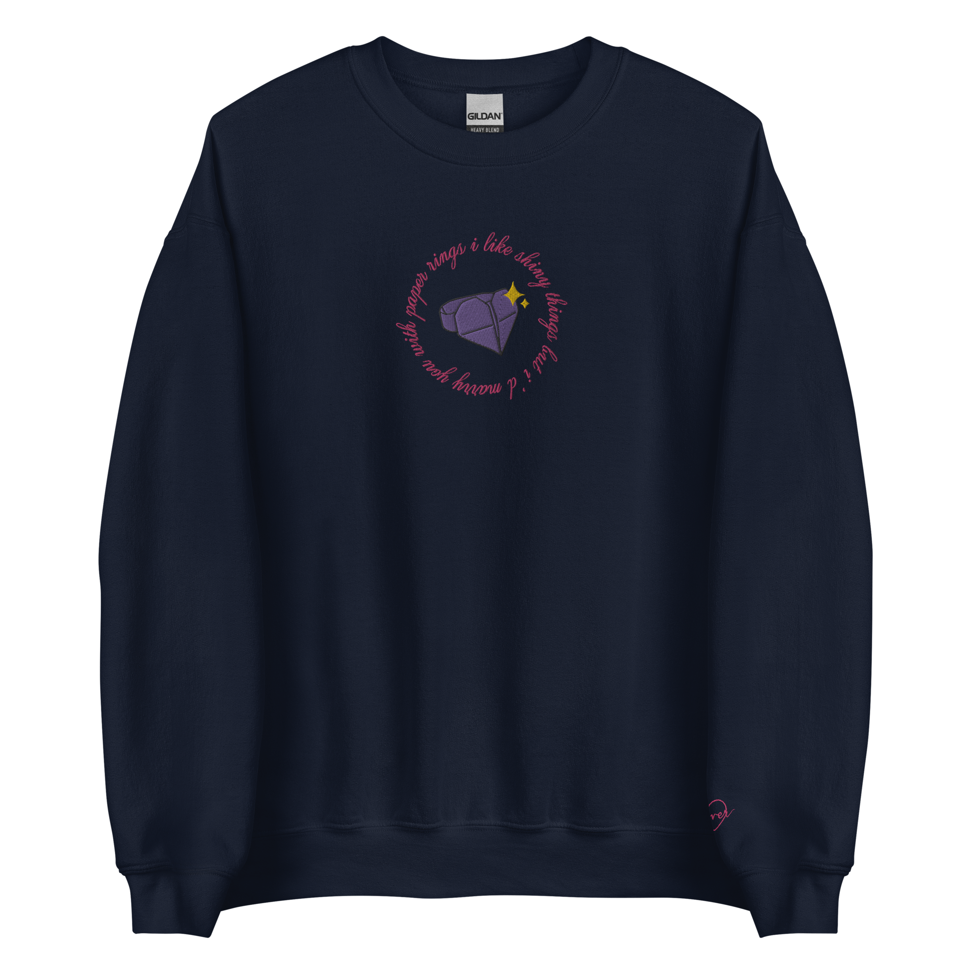 Paper Rings - Embroidered Crew Neck