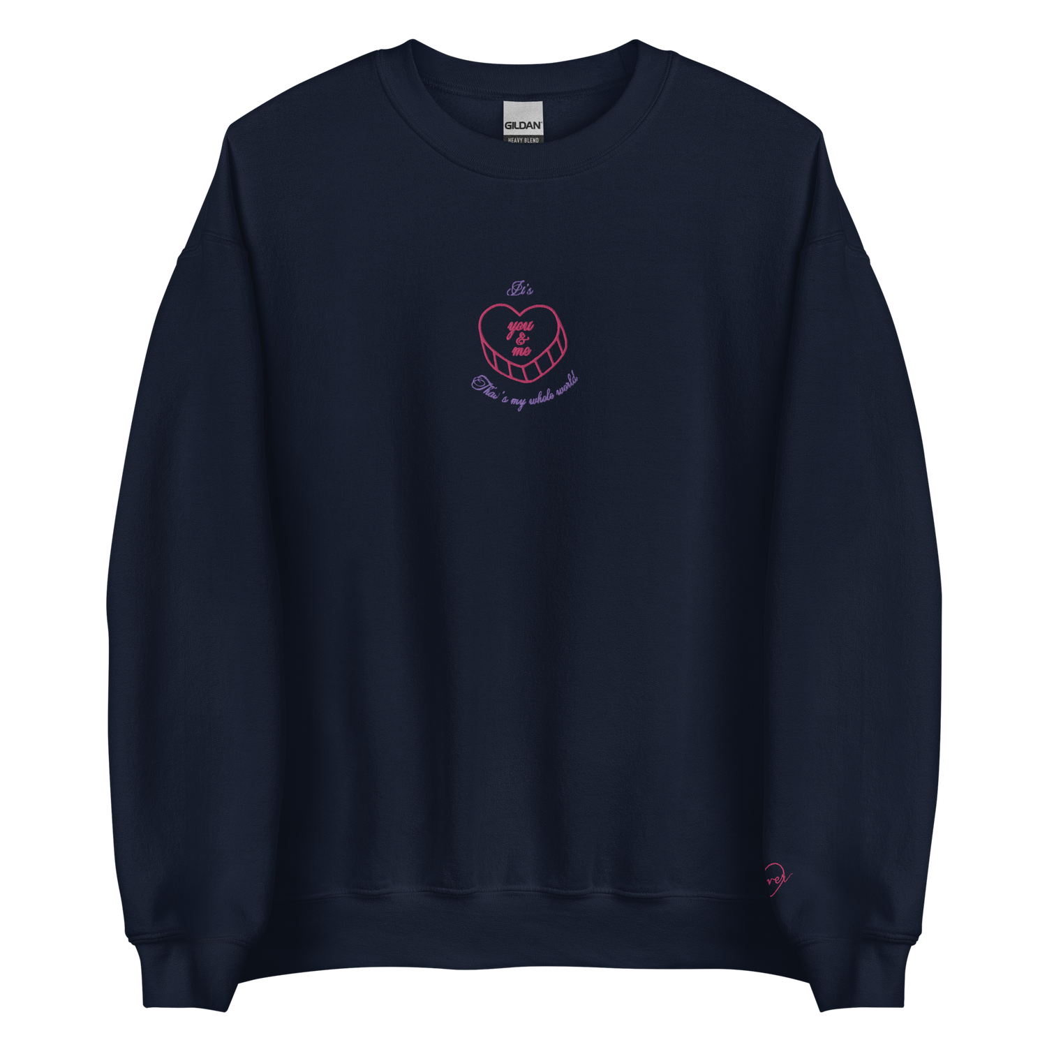 It’s You and Me - Embroidered Crew Neck